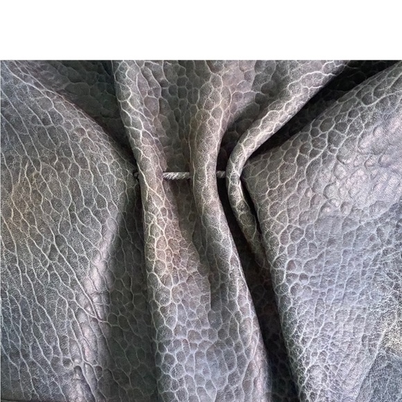 Free People Embossed Leather Italian Fold over Messenger crossbody bag Purse EUC - Picture 5 of 14